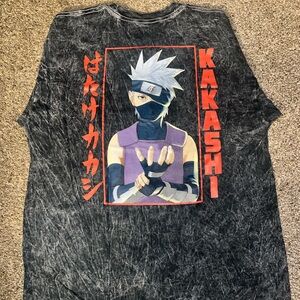 Naruto Kakashi Graphic T-Shirt long sleeve size L